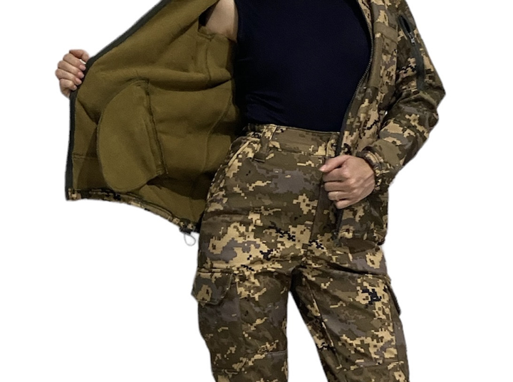 Куртка тактическая софтшелл 38 пиксель - изображение 2