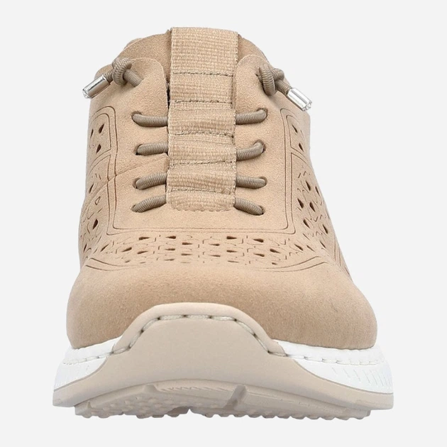 Sneakersy damskie RIEKER rien5556-60 38 Beżowe (4061811352784) - obraz 4