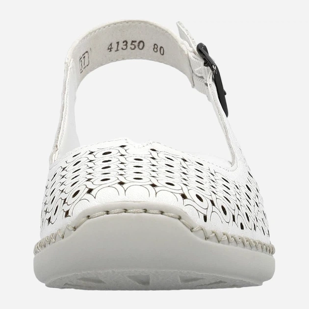 Sandały damskie z zakrytymi palcami RIEKER rie41350-80 41 Białe (4061811311446) - obraz 4