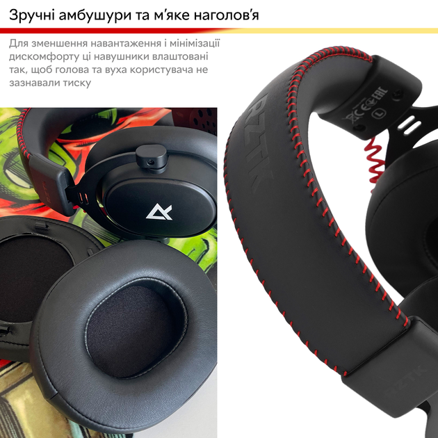 Навушники RZTK HP 400 Black - зображення 6