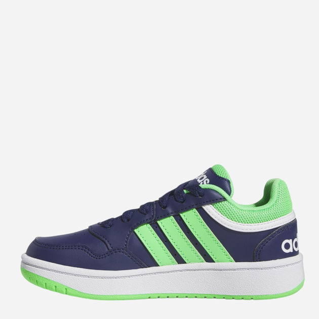 Tenisówki młodzieżowe dla chłopca Adidas Hoops 3.0 K IG3829 38 Niebieskie/Jasnozielone (4066766576513) - obraz 2