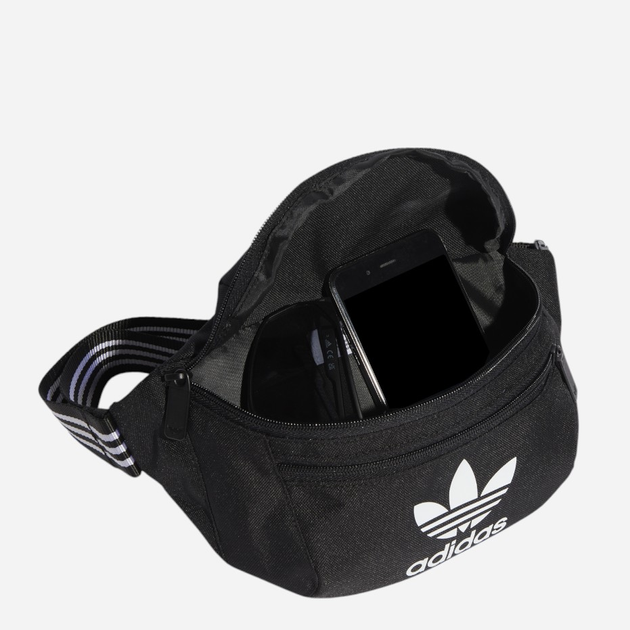 Спортивна сумка на пояс бананка Adidas AC Waistbag Чорний (4066763518745) - зображення 2