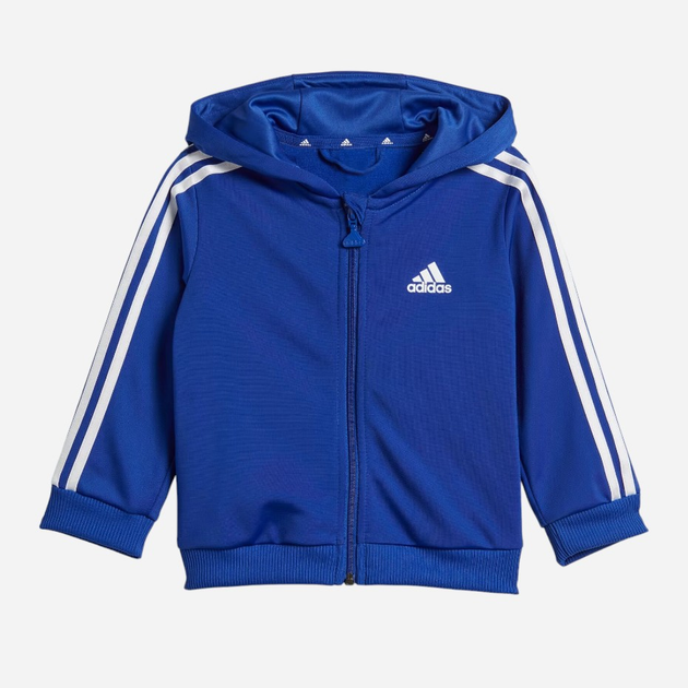 Komplet sportowy chłopięcy (bluza + spodnie) adidas I 3S Shiny TS IJ8849 104 cm Niebieski (4066762223145) - obraz 2