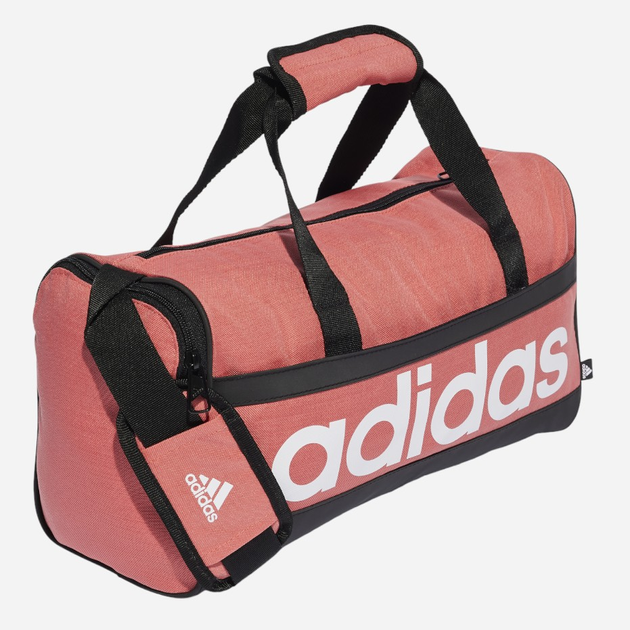 Sportowa torba materiałowa Adidas Linear Duffel XS Różowa (4067886147386) - obraz 2