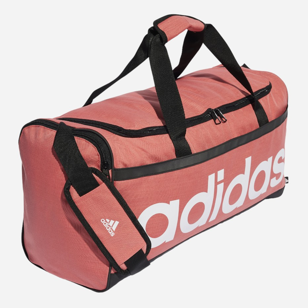Sportowa torba materiałowa Adidas Linear Duffel M Różowa (4067886143647) - obraz 2