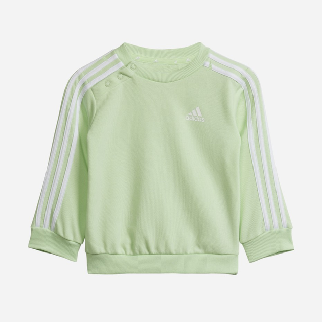 Dres chłopięcy (bluza bez kaptura + spodnie) adidas I 3S JOG IS2506 104 cm Jasnozielony/Granatowy (4067891919213) - obraz 2