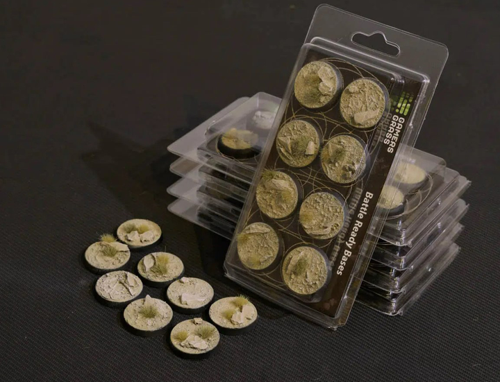 Gotowe podstawki do figurek Gamers Grass Bases Round Arid Steppe 32 mm 8 szt (0738956788627) - obraz 2