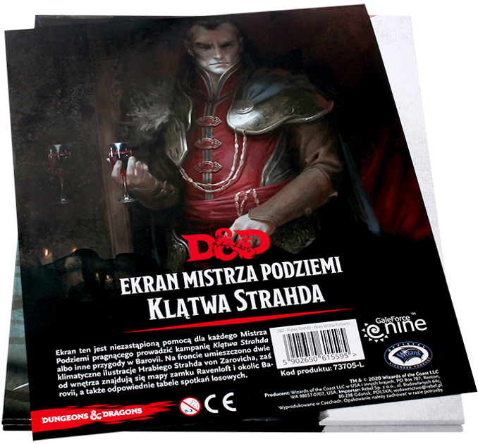 Tekturowy ekran Mistrza Podziemi Rebel Dungeons & Dragons Klątwa Strahda (5902650615595) - obraz 6