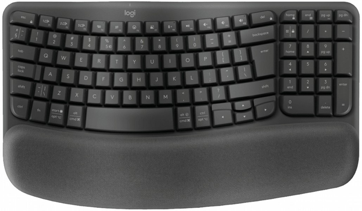 Клавіатура бездротова Logitech Wave Keys For Business Wireless/Bluetooth Black (920-012334) - зображення 1