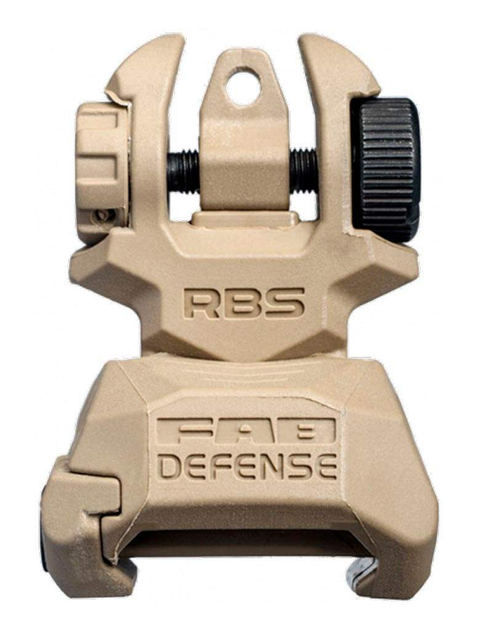 Целик складной FAB Defense RBS Tan на планку Picatinny - изображение 2