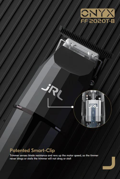 Професійний тример JRL ONYX TRIMMER JRL-2O2OT-B для бороди та вусів, 5 насадок - зображення 2
