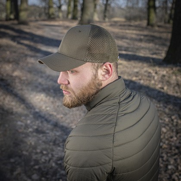 Бейсболка M-Tac сеткой Flex рип-стоп Dark Olive Размер S/M - изображение 6