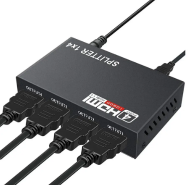 HDMI разветвитель на 4 порта HDMI SPLITTER 1 in 4 / Черный - изображение 5