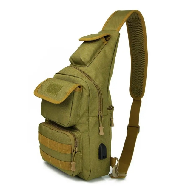 Тактическая сумка 5L coyote / универсальная/ военная/ плечевая - изображение 1