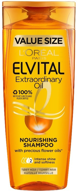Шампунь для волосся L'Oreal Paris Elvital Extraordinary Oil Nourishing Shampoo 400 мл (3600522713265) - зображення 1