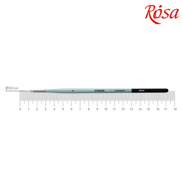 Кисть синтетика лайнерROSA STREAM 123/5 №1 синтетика лайнер круглый STREAM 123/5 (18812351) - Фото 4 Кисть синтетика лайнерROSA STREAM 123/5 №1 синтетика лайнер круглый STREAM 123/5 (18812351) - изображение 4