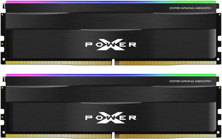 Pamięć Silicon Power DDR5-6000 65536MB PC5-48000 (Kit of 2x32768) XPOWER Zenith RGB Gaming Black (SP064GXLWU60AFDF) - obraz 1