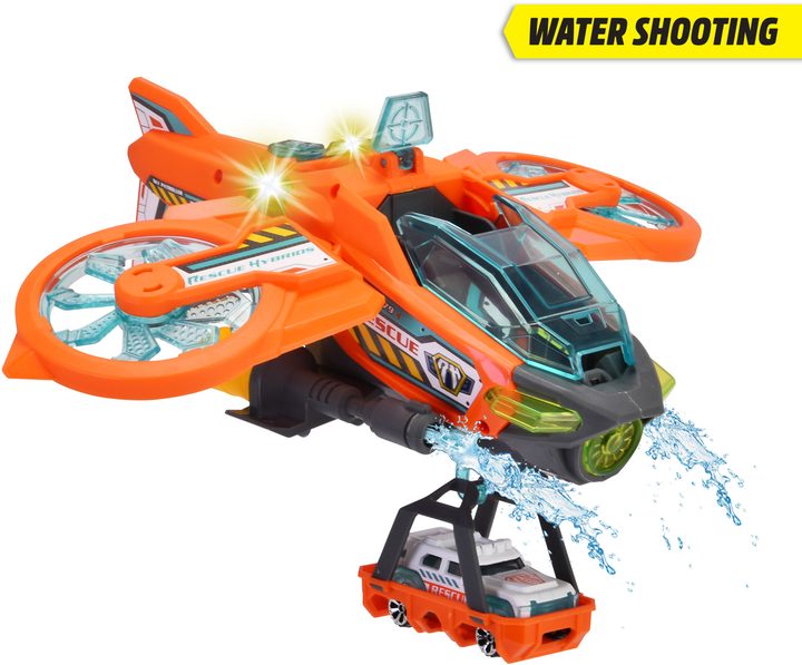 Zestaw do zabawy Dickie Toys Air Patrol Hybrydowy pojazd ratunkowy z efektami dźwiękowymi i świetlnymi 1 samochód z akcesoriami (SBA203794000) - obraz 3