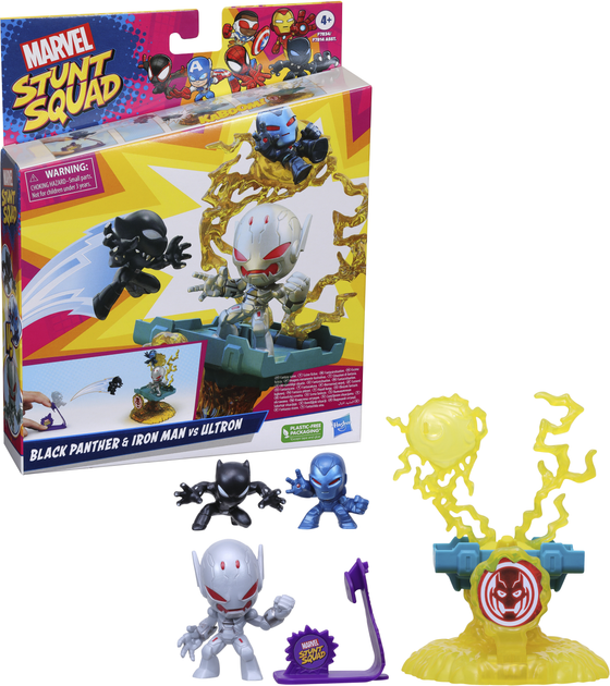 Zestaw zabawek Hasbro Marvel Stunt Squad Knockdown Villain F7834 Figurka i akcesoria MVL Stunt Squad BP (HSBF78345L0) - obraz 3