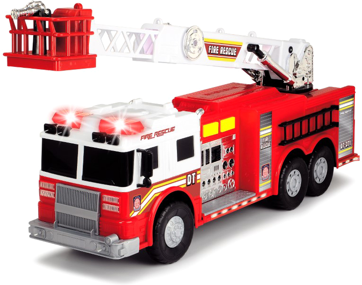 Пожежна машина Dickie Toys з телескопічною драбиною, зі звуком і світловими ефектами 62 см (SBA203719008) - зображення 1