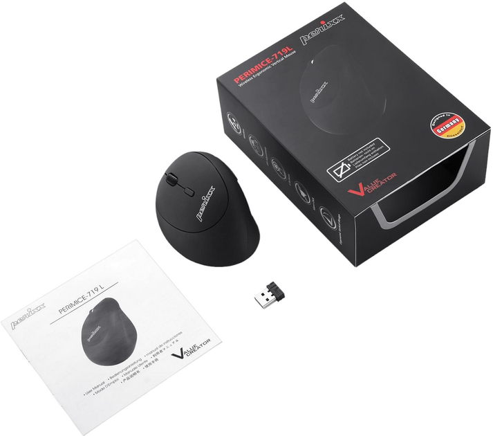 Mysz Perixx PERIMICE 719L Wireless Black (4049571002880) - obraz 5