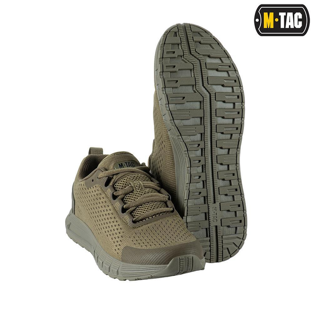 Тактические кроссовки сеточкой M-Tac Summer Pro Dark Olive темная олива 43 - изображение 2