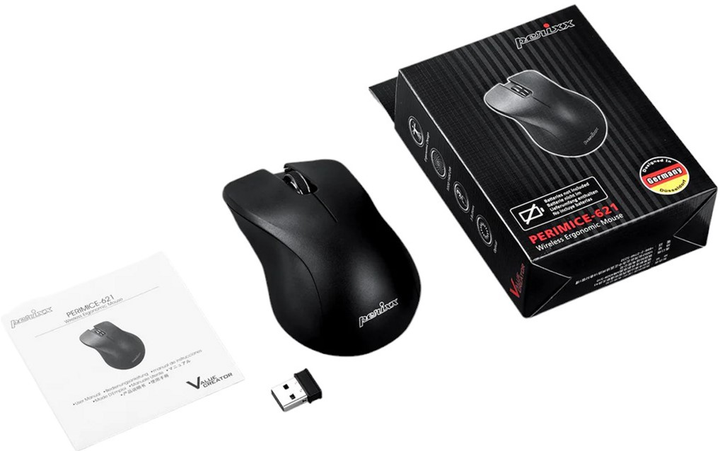 Mysz Perixx PERIMICE-621 Wireless Black (4049571002804) - obraz 3