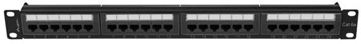 Патч-панель Lanberg 24 port 1U kat. 6A Black (PPUA-1024-B) - зображення 3