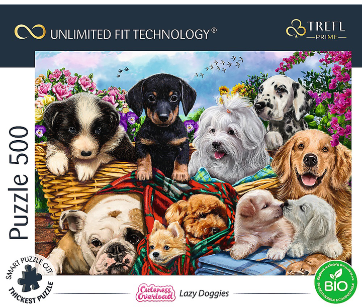 Puzzle Trefl Lazy Doggies 500 elementów (5900511374643) - obraz 1
