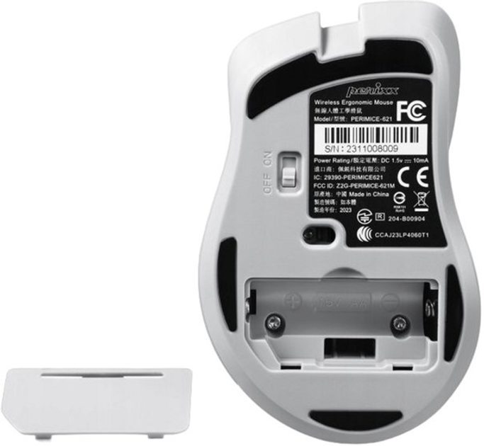 Миша Perixx PERIMICE-621 Wireless Grey (4049571010359) - зображення 3