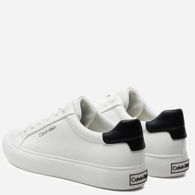 Sneakersy damskie skórzane Calvin Klein ckhw0hw020370li 36 Białe (8720109581133) - obraz 4