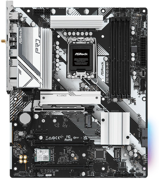 Płyta głowna ASRock B760 Pro RS/D4 WiFi (s1700, Intel B760, PCI-Ex16) - obraz 1