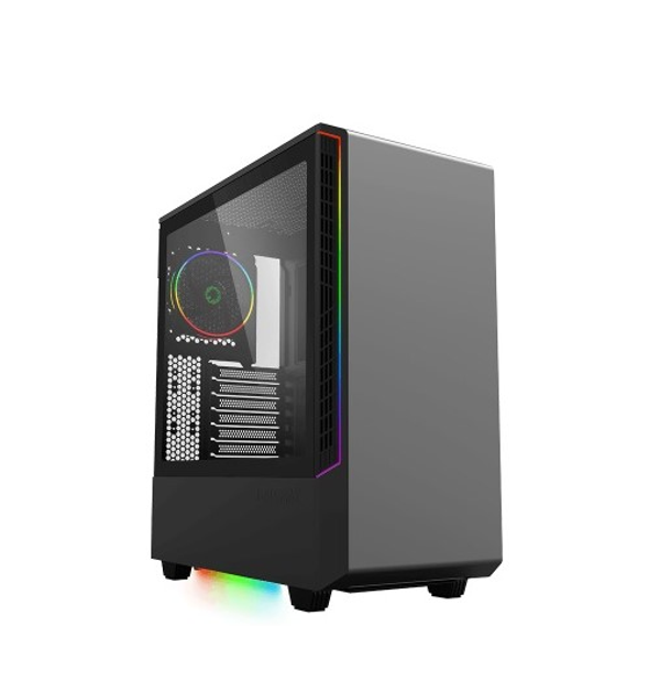 Корпус для пк АТХ GameMax Panda BK без блока питания с подсветкой RGB ...