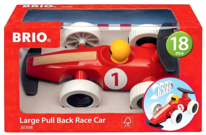 Samochód wyścigowy Brio Pull Back (7312350303087) - obraz 1