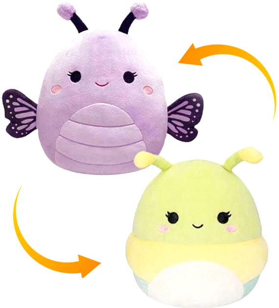 Maskotka Kellytoys Squishmallows P18 Plush Flip A Mallows Rutabaga and Bibiana 13 cm (0196566410862) - obraz 1