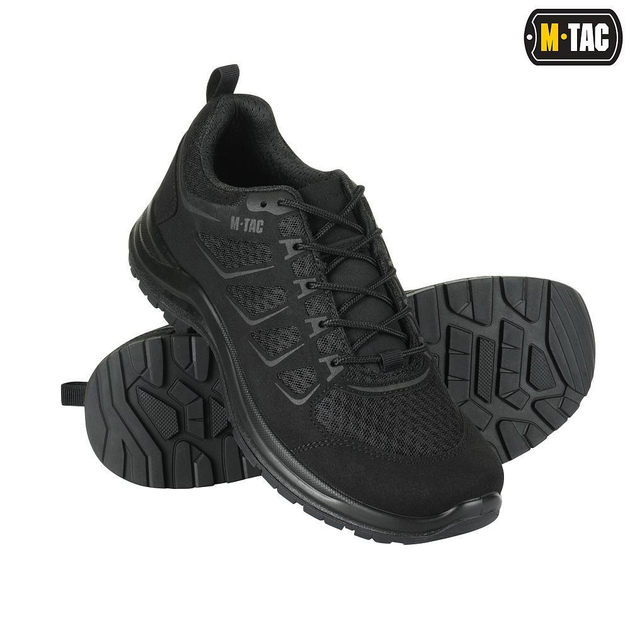 Тактические сетчатые кроссовки M-Tac Iva Black черные 39 - изображение 1