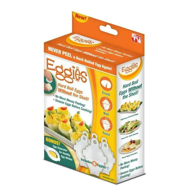 Яйцеварка - формы для варки яиц без скорлупы eggies V6ZC76RL67 - изображение 4