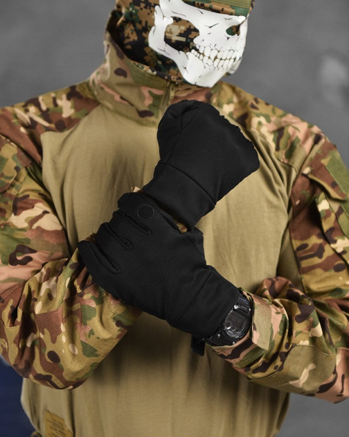 Перчатки patriot bh откидные пальцы, резиновые накладки black 00 XL - изображение 2