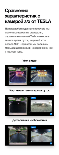 Автомобильная камера заднего / переднего вида TEYES AHD SONY - изображение 8