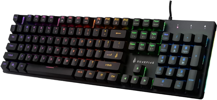 Klawiatura przewodowa SureFire KingPin M2 USB Czarna (0023942487197) - obraz 3