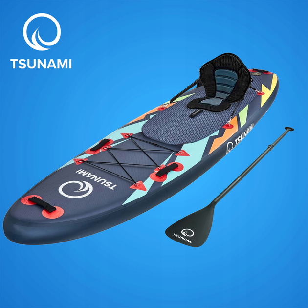 Сапборд TSUNAMI 320х81х15 см Різнобарвний 000292199 - зображення 2