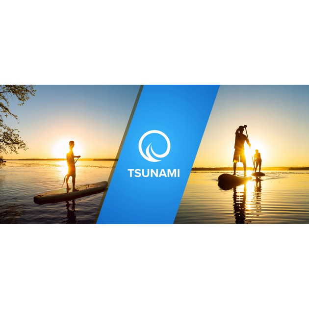 Сапборд TSUNAMI 320х81х15 см Різнобарвний 000292199 - зображення 7