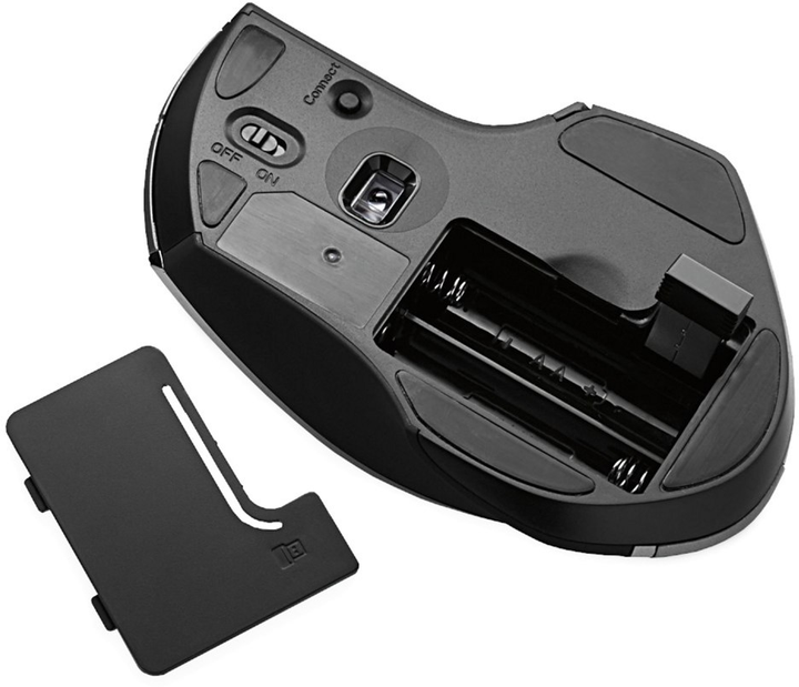 Mysz Verbatim Deluxe Wireless Black/Gray (23942490418) - obraz 3
