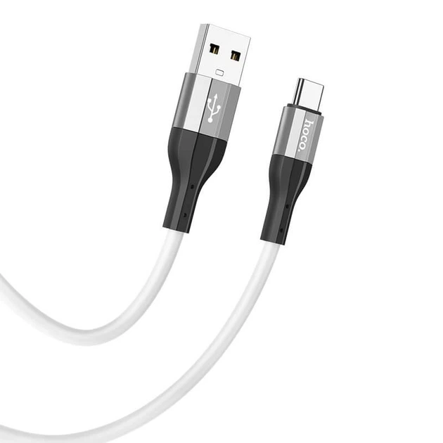 Кабель HOCO Type-C Creator silicone charging data cable X72 |1m, 3A| - Фото 3 Кабель HOCO Type-C Creator silicone charging data cable X72 |1m, 3A| - изображение 3