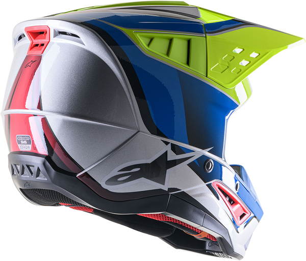 Шолом Alpinestars Supertech M5, XXL, Синій/Жовтий (2844010) – фото