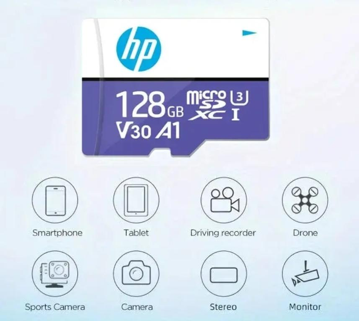 Високошвидкісна карта пам'яті НР MicroSDXC mx330 128 Gb - изображение 3