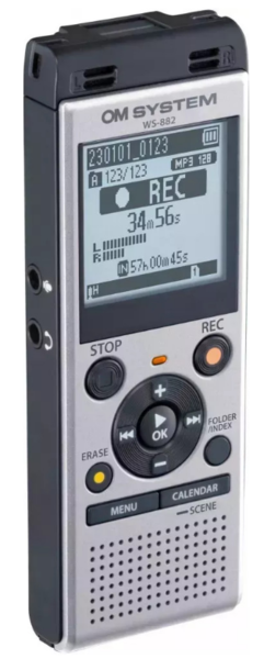 Диктофон цифровий OLYMPUS OM SYSTEM WS-882 Silver (4GB) - зображення 3