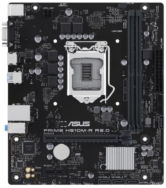 Материнська плата Asus PRIME H510M-R R2.0 SI (s1200, Intel H470, PCI-Ex16) - зображення 1