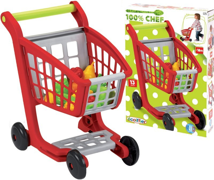 Wózek do supermarketu z akcesoriami Ecoiffier (ECF7600001225) - obraz 1