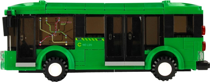 Конструктор Alleblox City Vehicles Міський автобус 221 деталь (5904335887518) - зображення 3